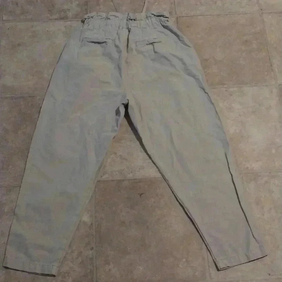 Free People Margate Pleated Trouser Paperbag Tie Waist Pants Size S - Picture 4 of 8